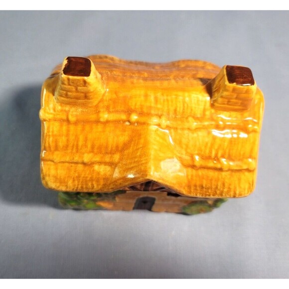 Cottage Butter Dish Beswick Pottery Pot Jam Preserve Marmalade VTG Hand Painted - Picture 7 of 8